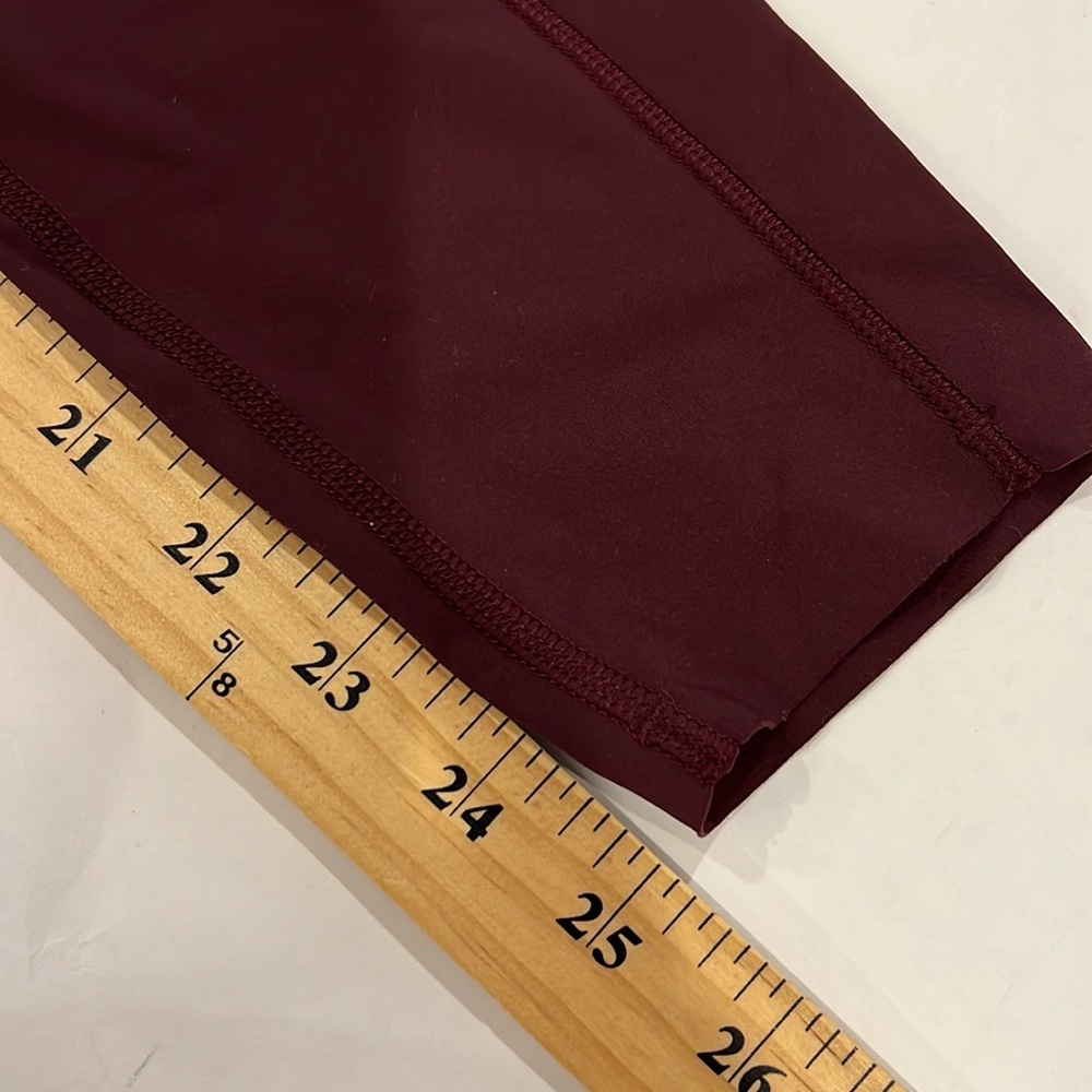 lululemon fast and free red merlot High-Rise Pant with
Pockets 25" NWOT - Picture 9 of 11